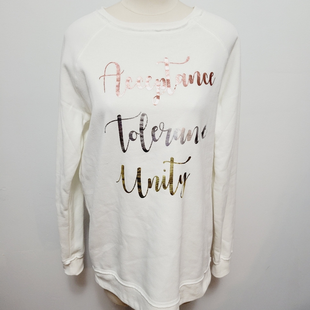 Joei & I inspirational graphic sweatshirt size large